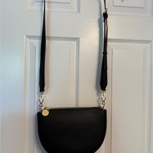NWOT Ela Black Crossbody Saddle Bag